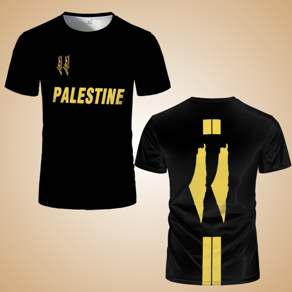 Palestine Soccer/Football Jersey β Yellow Set | Pro Fit Jersey for Men & Women