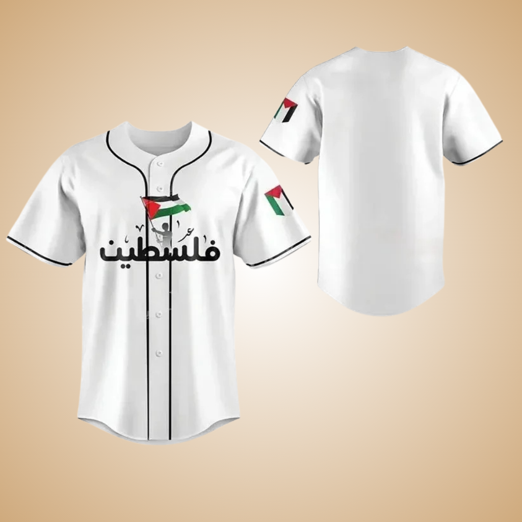 Free Palestine Baseball Jersey T-Shirt | Football Jersey for Adults & Kids