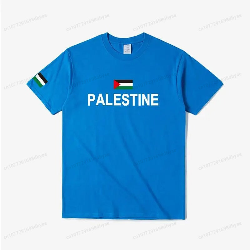 Palestine in English Flag T-Shirt (Men's & Women's)