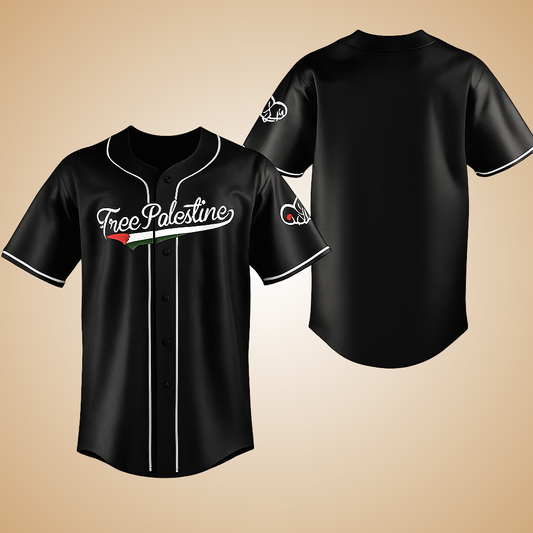 Free Palestine Baseball Jersey T-Shirt  | Football Jersey for Adults & Kids