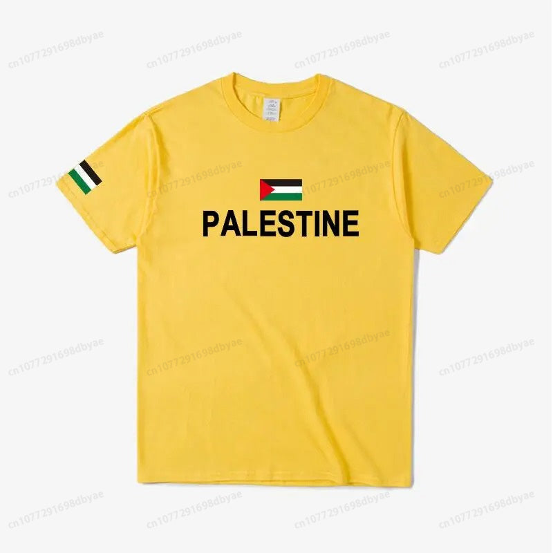 Palestine in English Flag T-Shirt (Men's & Women's)