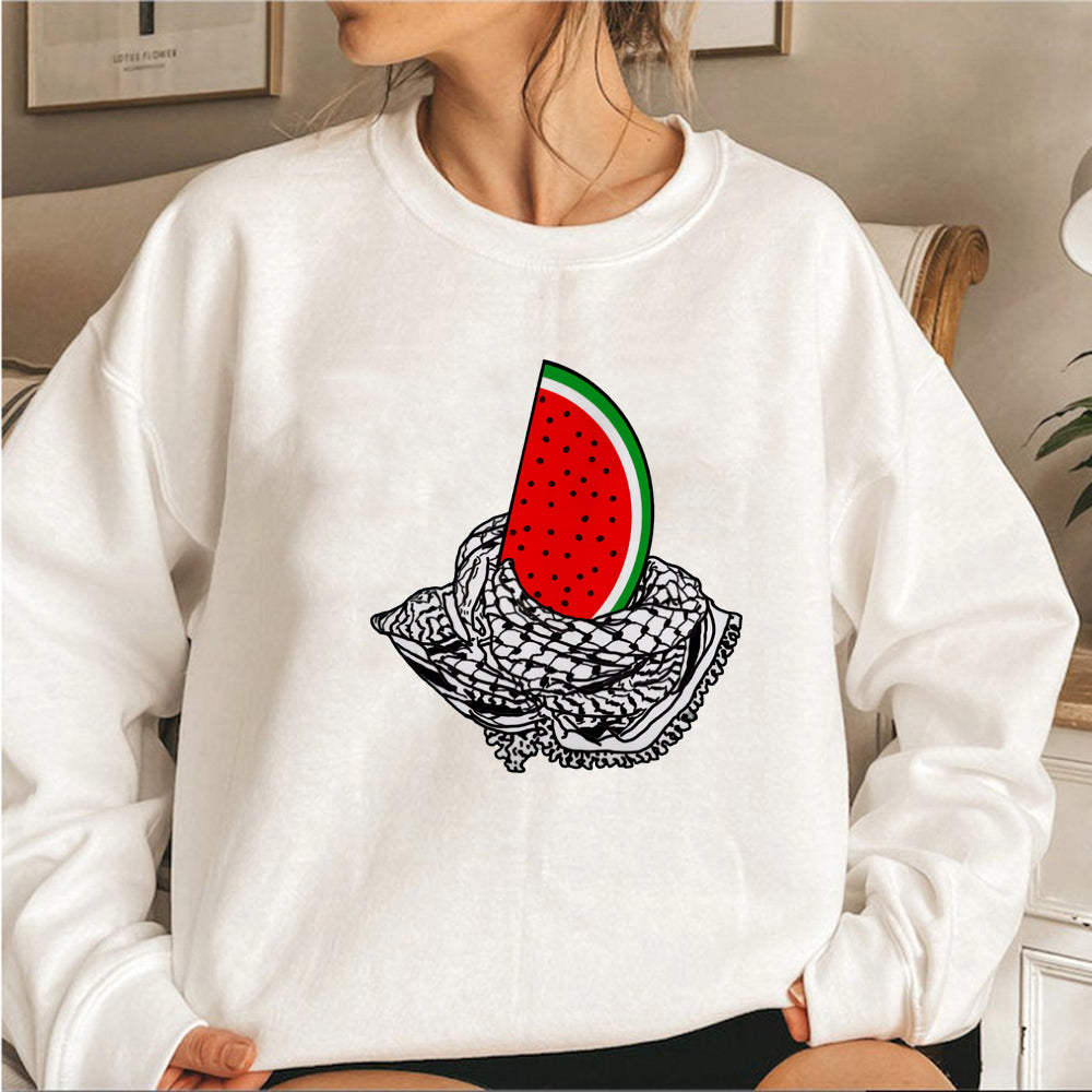 This Is Not A Watermelon Sweatshirt Palestine Crewneck Sweatshirt for Men & Women