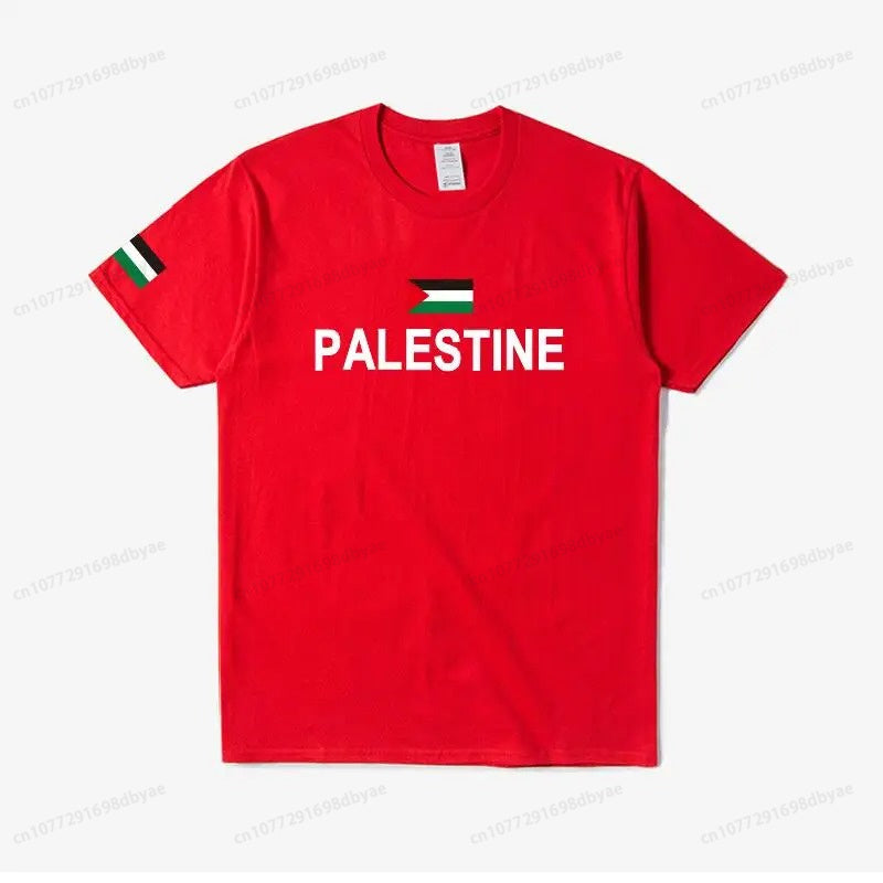 Palestine in English Flag T-Shirt (Men's & Women's)