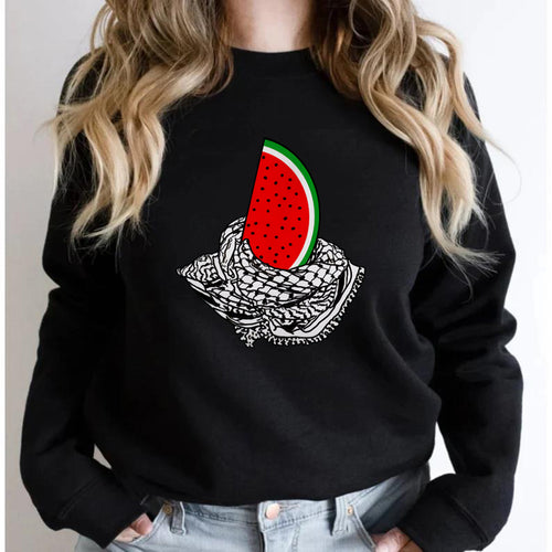 This Is Not A Watermelon Sweatshirt Palestine Crewneck Sweatshirt for Men & Women