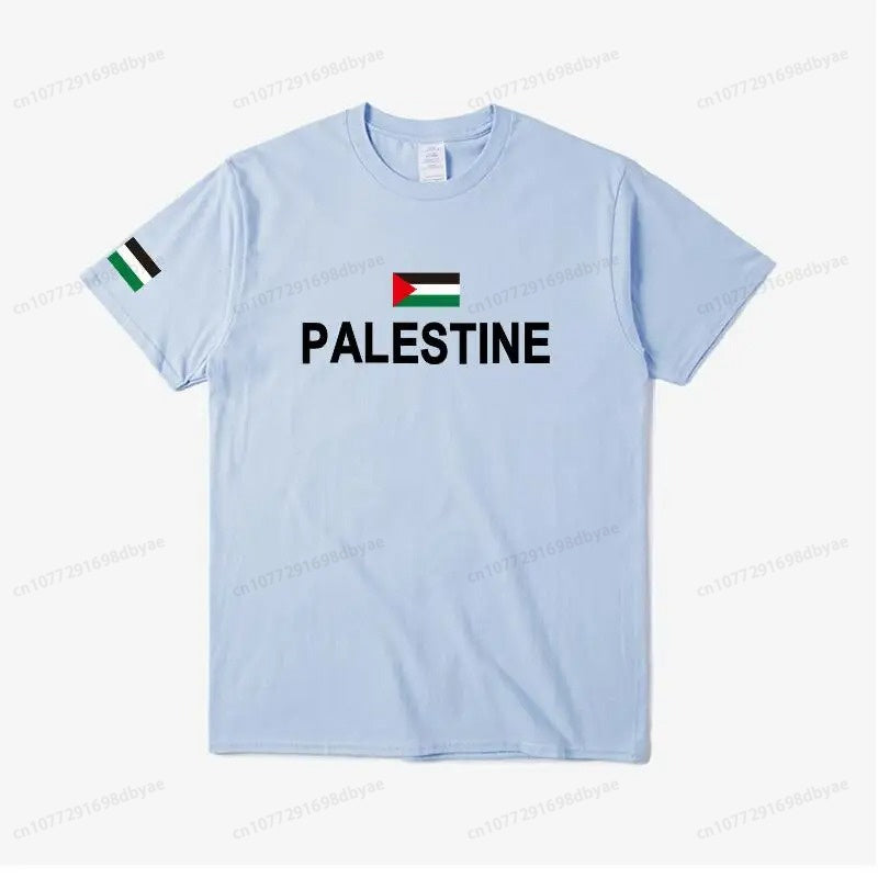 Palestine in English Flag T-Shirt (Men's & Women's)