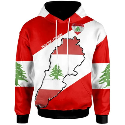 Lebanon Arabic Cedar Tree National Flag Hoodie for Men & Women - Buy 1 Get 1 10% OFF - Donates to Lebanon Relief Fund