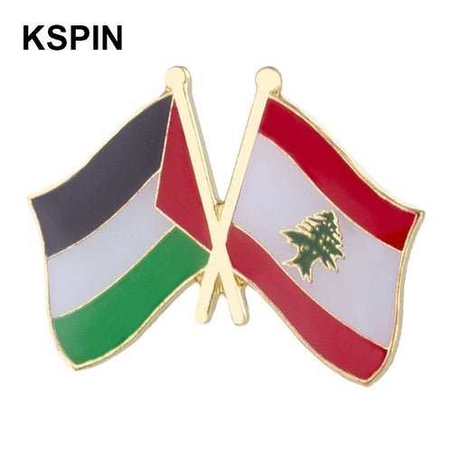 International Flag Pins - Palestine - Lebanon