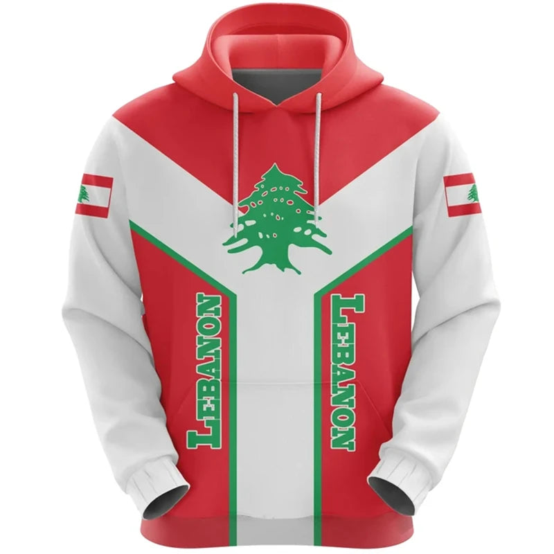 Lebanon Arabic Cedar Tree National Flag Hoodie for Men & Women - Buy 1 Get 1 10% OFF - Donates to Lebanon Relief Fund