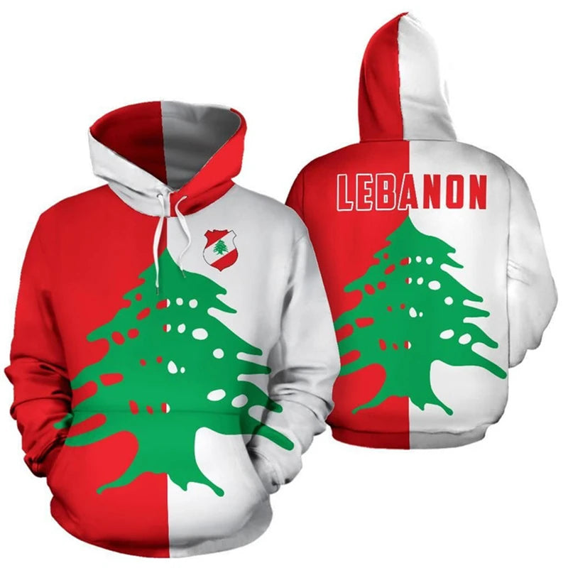 Lebanon Arabic Cedar Tree National Flag Hoodie for Men & Women - Buy 1 Get 1 10% OFF - Donates to Lebanon Relief Fund