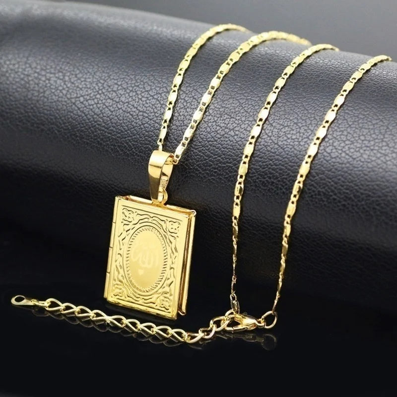 Islamic Allah Quran Pendant Necklace for Men & Women