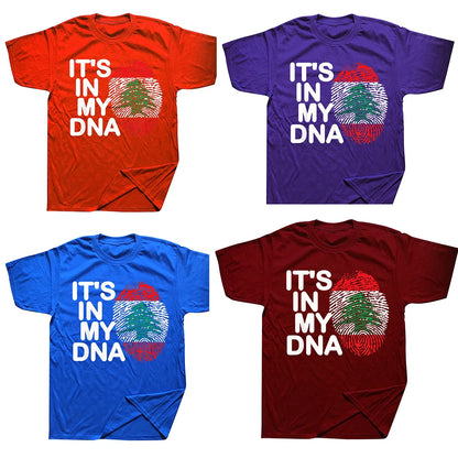 "It's In My DNA" Lebanon Flag Graphic T Shirt - Buy 1 Get 1 10% OFF