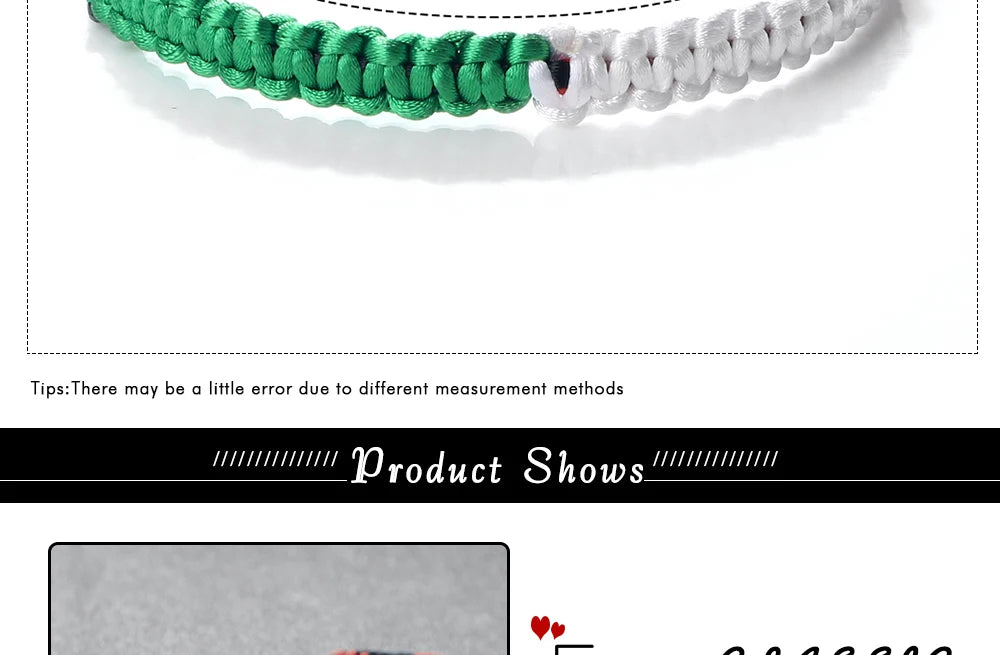 Palestine Flag String Rope Bracelet for Men & Women - Buy 1 Get 1 FREE - Donates to Palestine Relief Fund