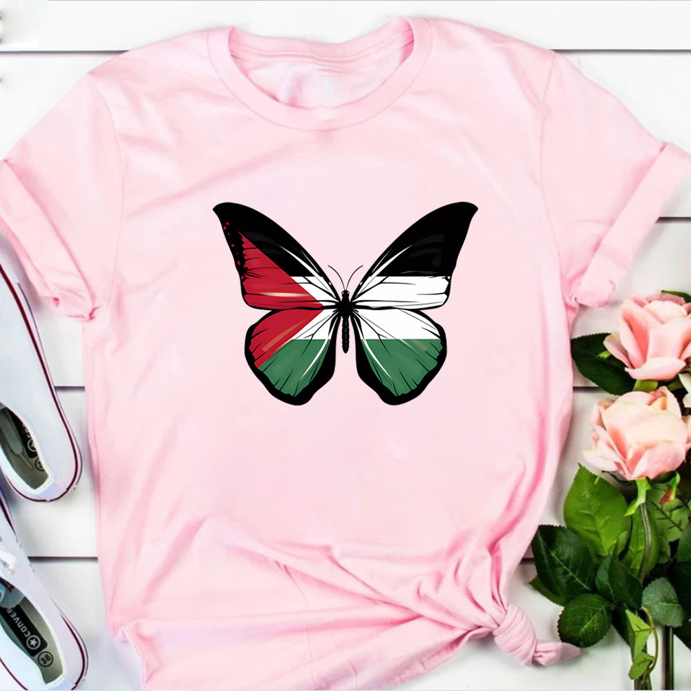 Women's Palestine Butterfly T-Shirt