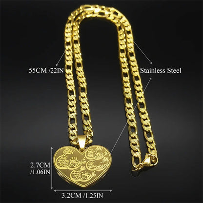 4 Qul Pendant Necklace for Men & Women