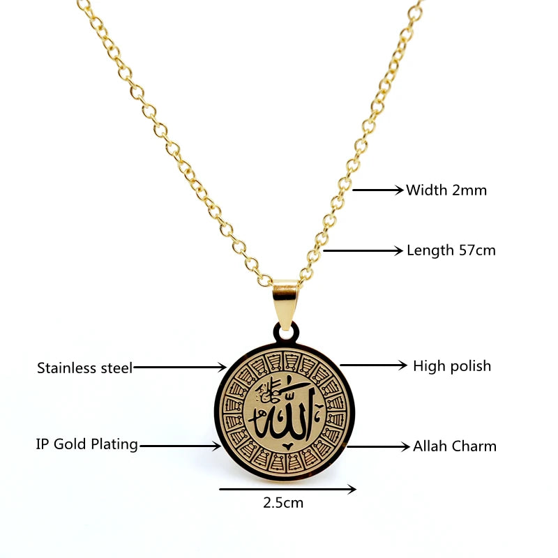 Islamic Allah Necklace for Men & Women