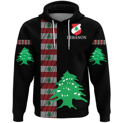 Lebanon Arabic Cedar Tree National Flag Hoodie for Men & Women - Buy 1 Get 1 10% OFF - Donates to Lebanon Relief Fund