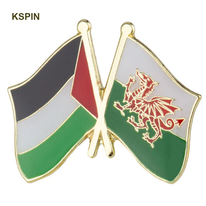 International Flag Pins - Palestine - Lebanon