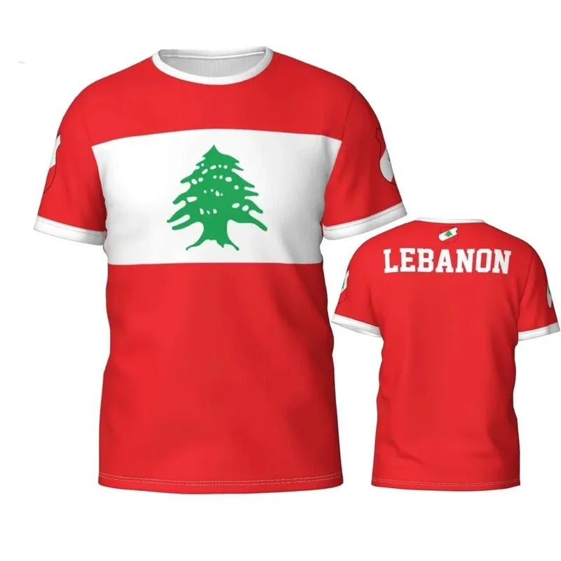 Lebanon Flag T-Shirt Jersey for Men & Women - Buy 1 Get 1 10% OFF