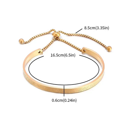 Ayatul Kursi Bracelet Adjustable Cuff Bangle Bracelet for Men & Women