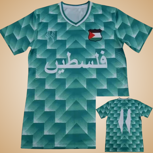 Palestine Soccer/Football Jersey – Light Green | Pro Fit Jersey for Men & Women