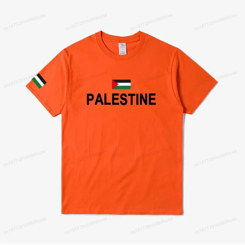 Palestine in English Flag T-Shirt (Men's & Women's)