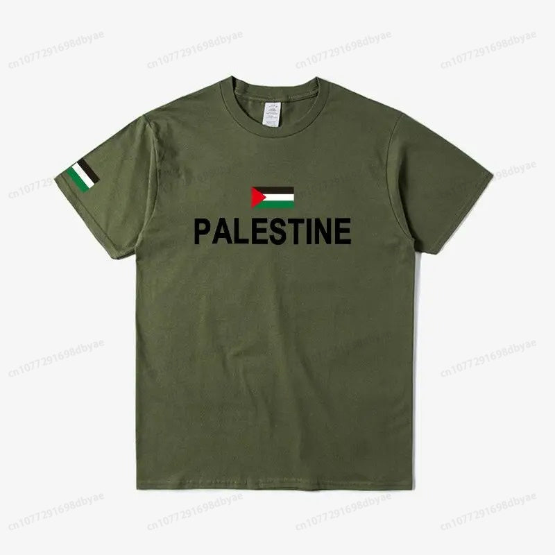 Palestine in English Flag T-Shirt (Men's & Women's)