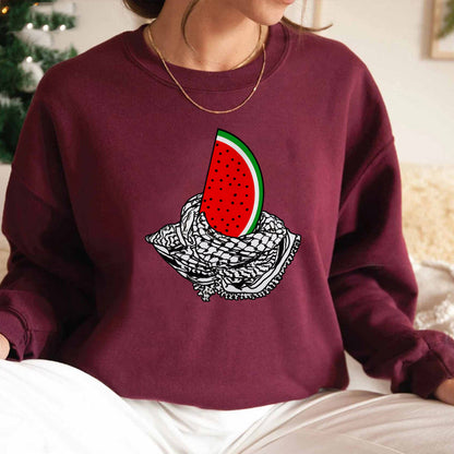 This Is Not A Watermelon Sweatshirt Palestine Crewneck Sweatshirt for Men & Women