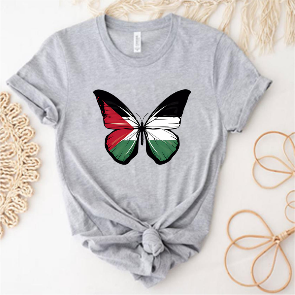 Women's Palestine Butterfly T-Shirt