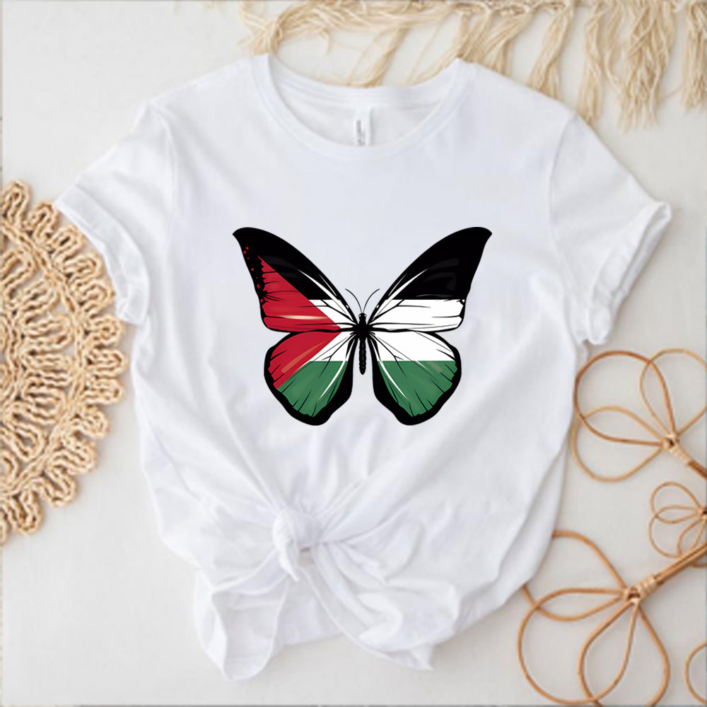 Women's Palestine Butterfly T-Shirt