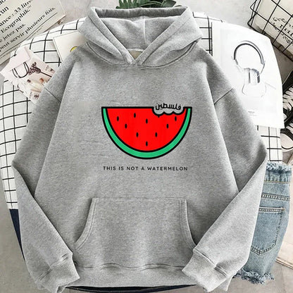 This is Not a Watermelon Palestine Arabic and English Hoodie