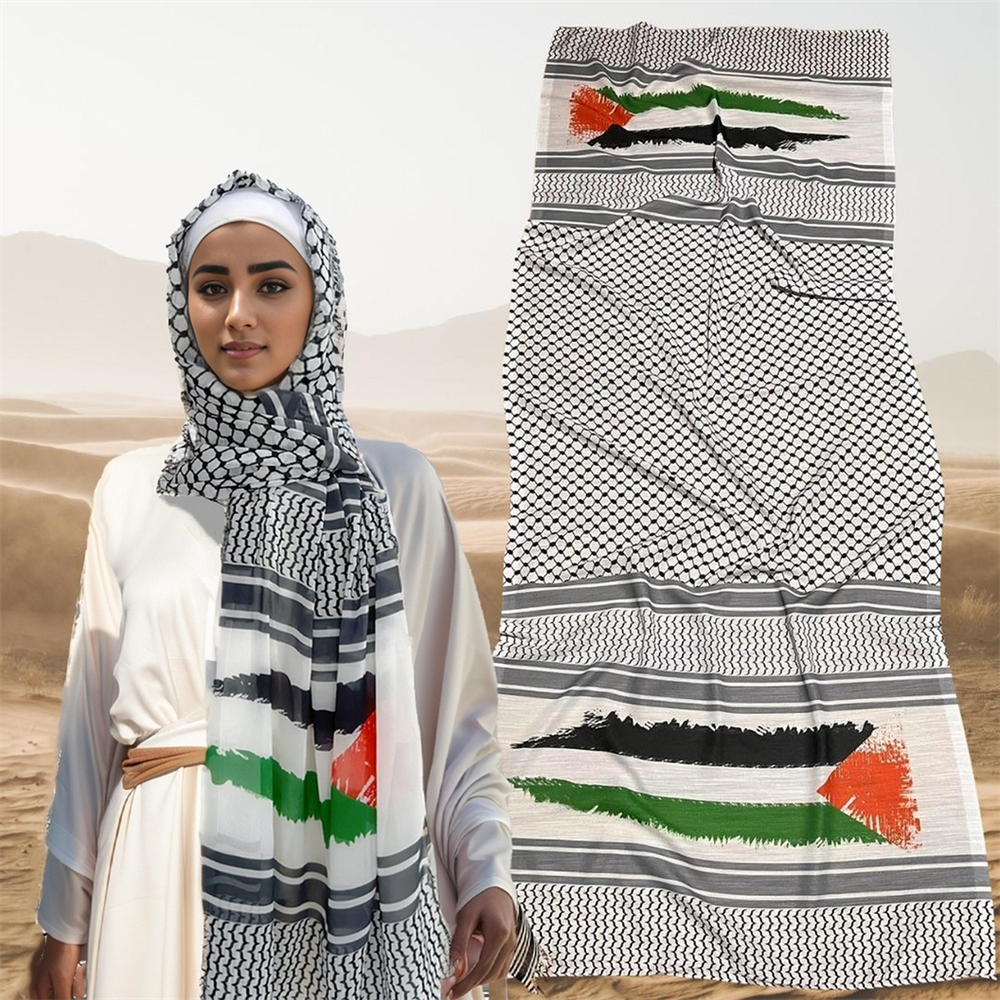 Palestine Chiffon Hijab