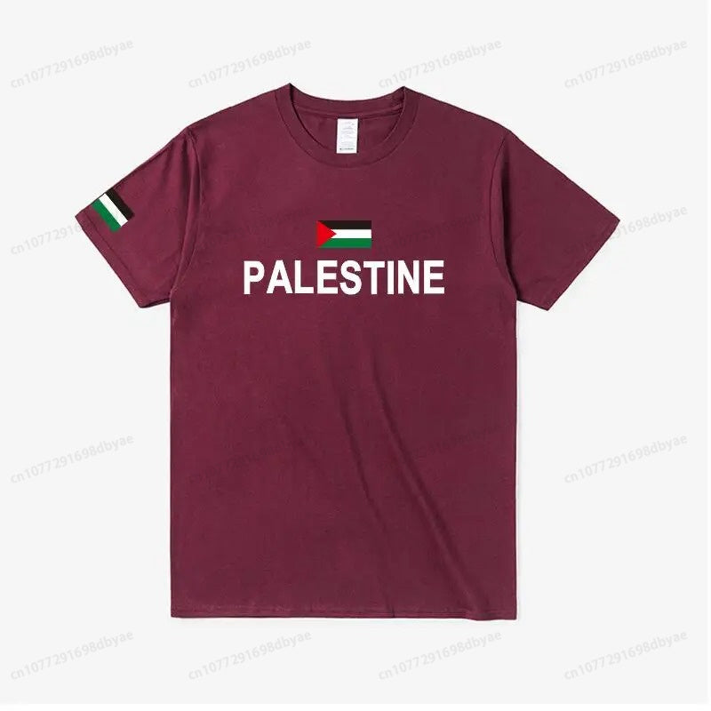 Palestine in English Flag T-Shirt (Men's & Women's)