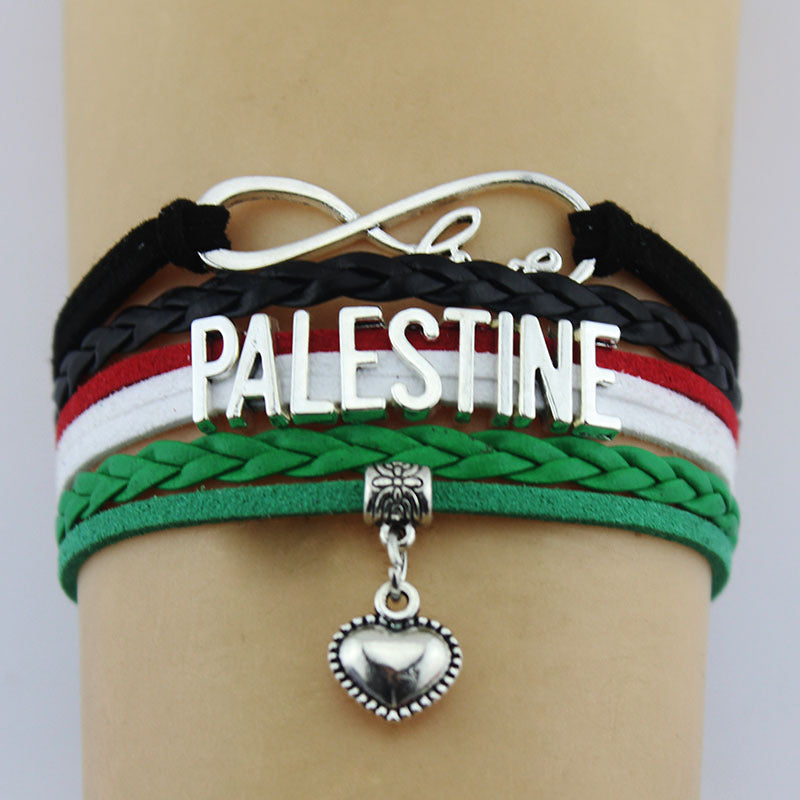 Palestine Bracelet with Heart - Buy One Get One FREE