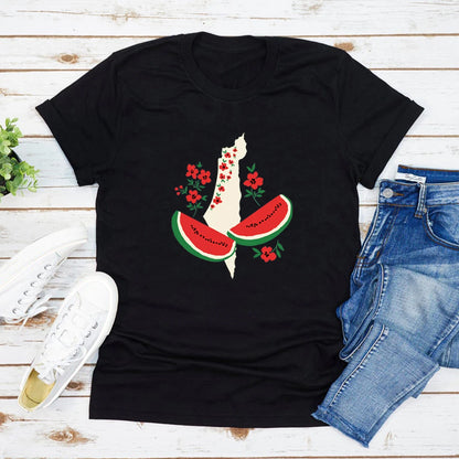 Women's Palestine Country Watermelon T-Shirt