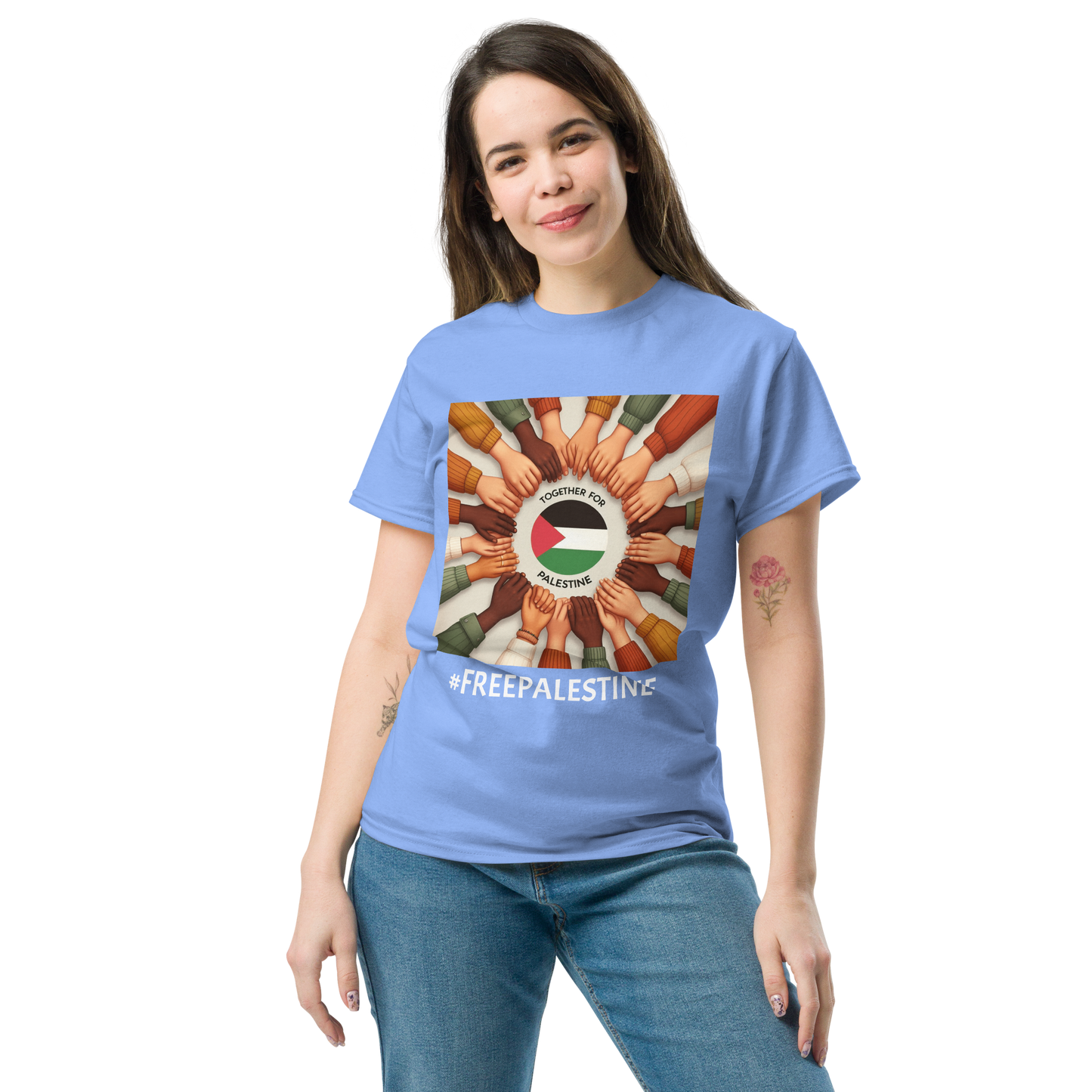 Together for Palestine T Shirt for Men & Women