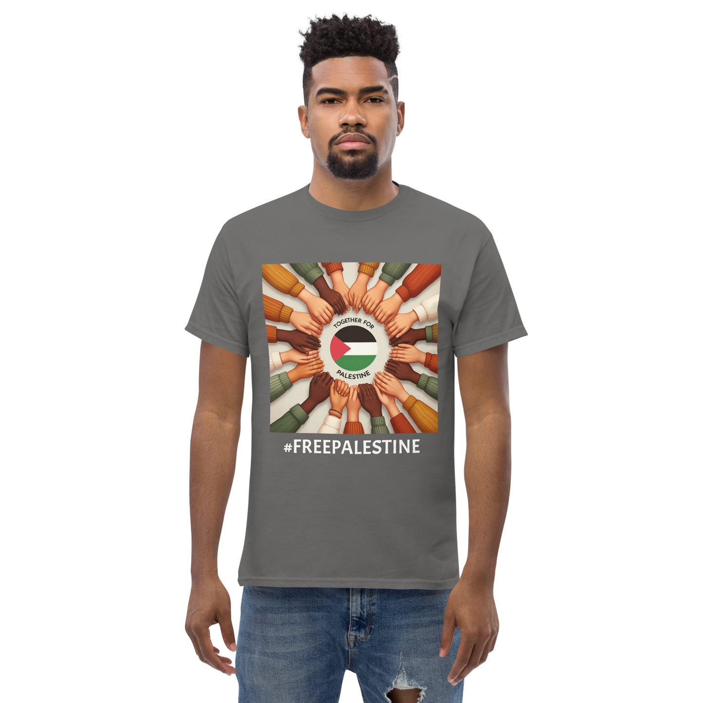 Together for Palestine T Shirt for Men & Women