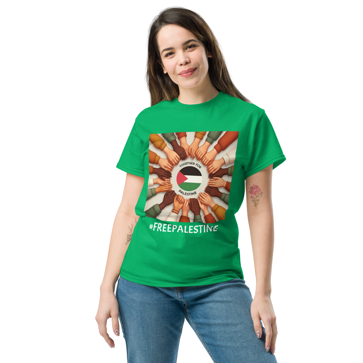 Together for Palestine T Shirt for Men & Women