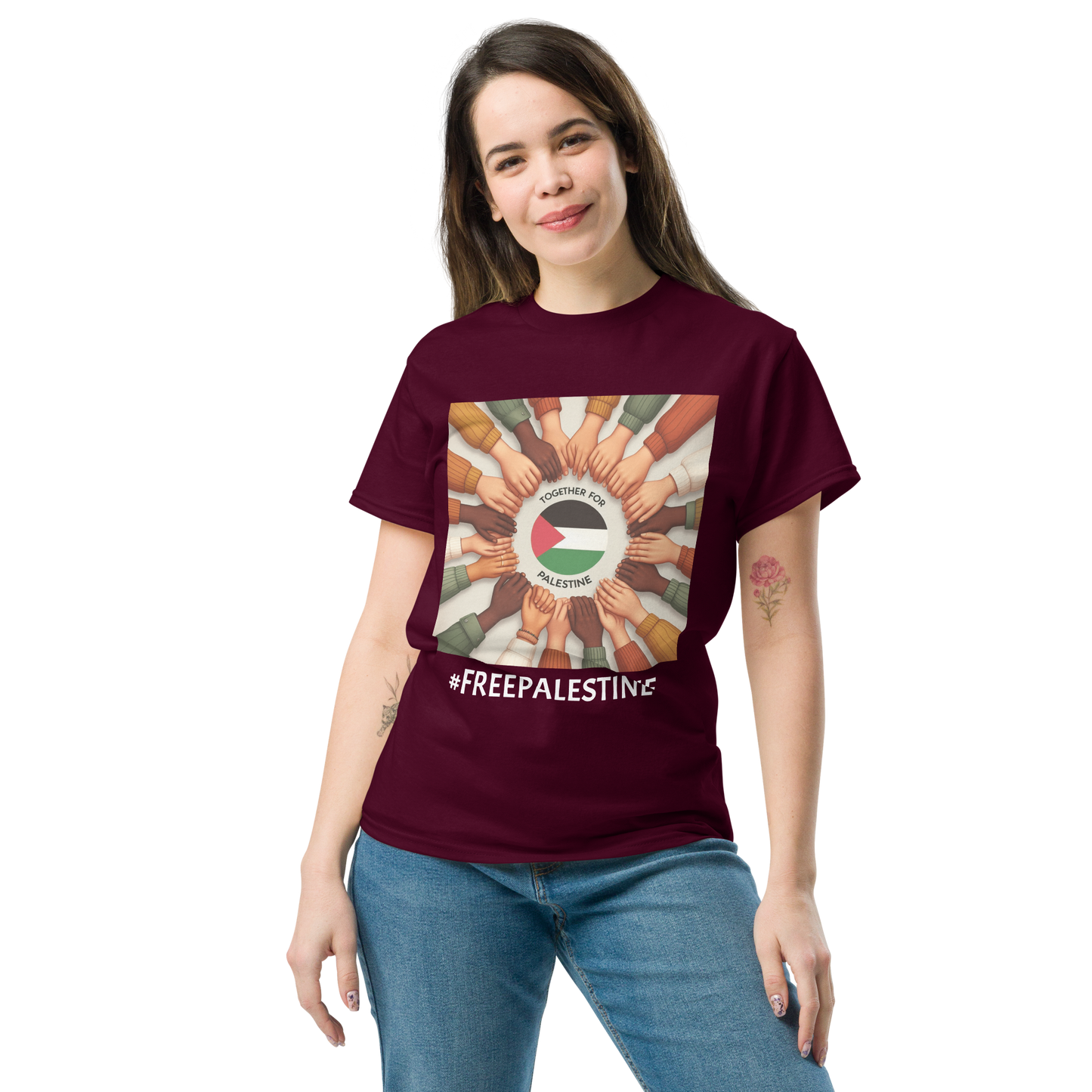 Together for Palestine T Shirt for Men & Women