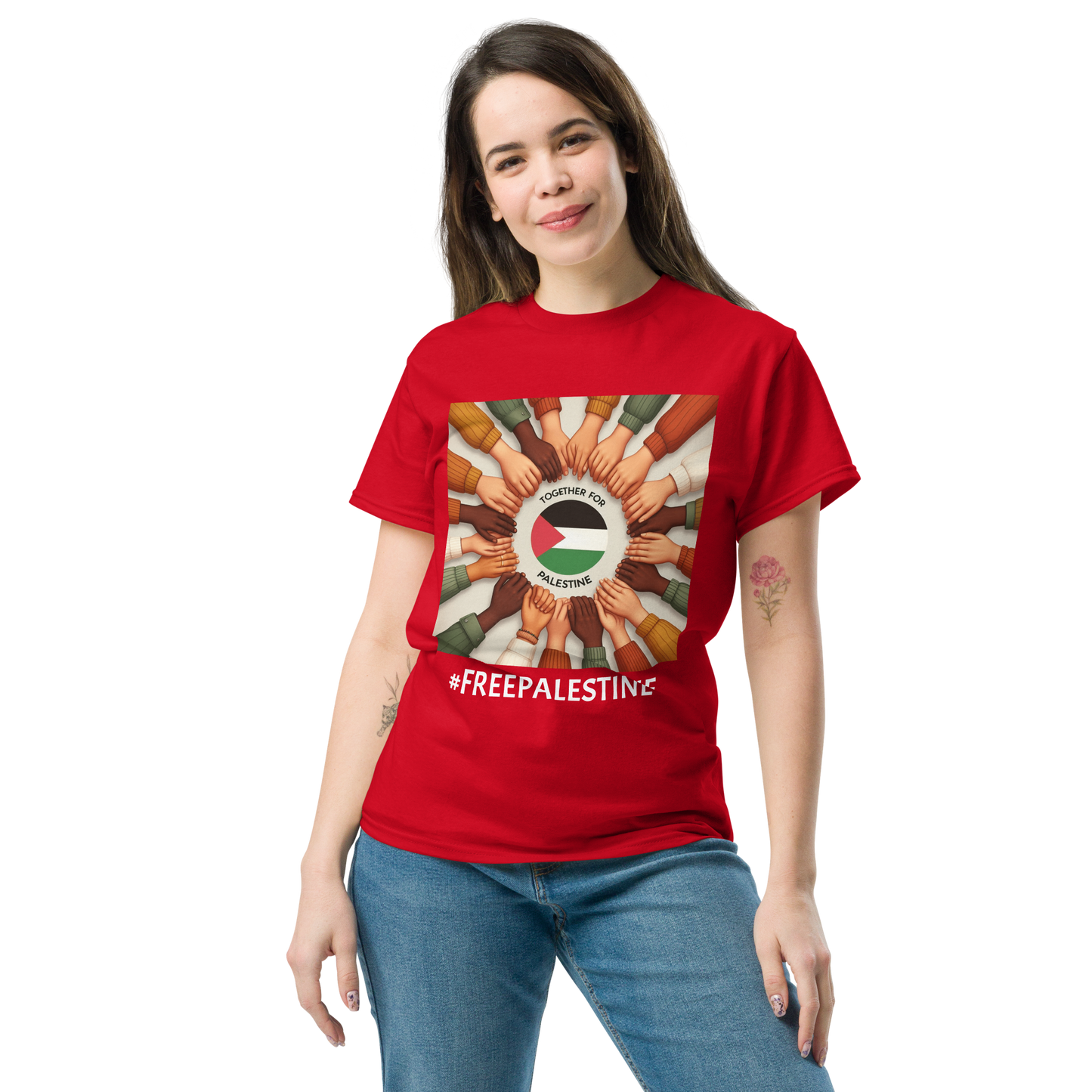 Together for Palestine T Shirt for Men & Women