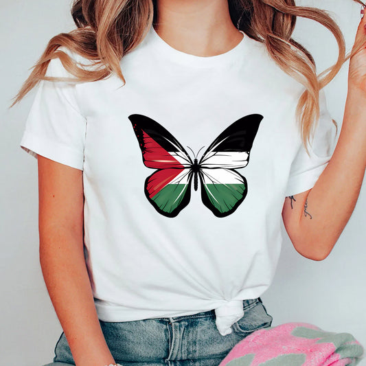 Women's Palestine Butterfly T-Shirt