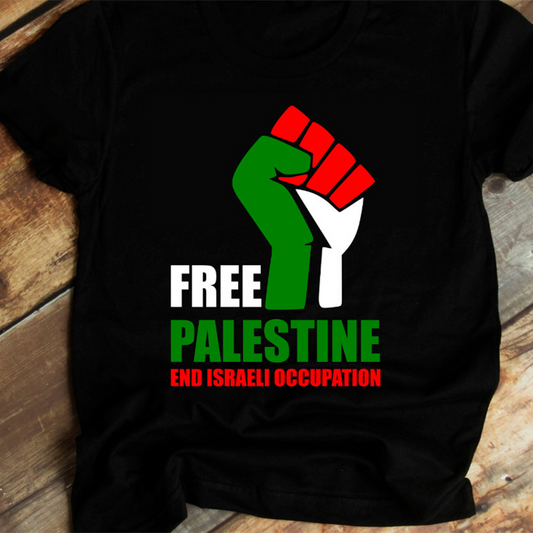 Free Palestine End Israeli Occupation T Shirt