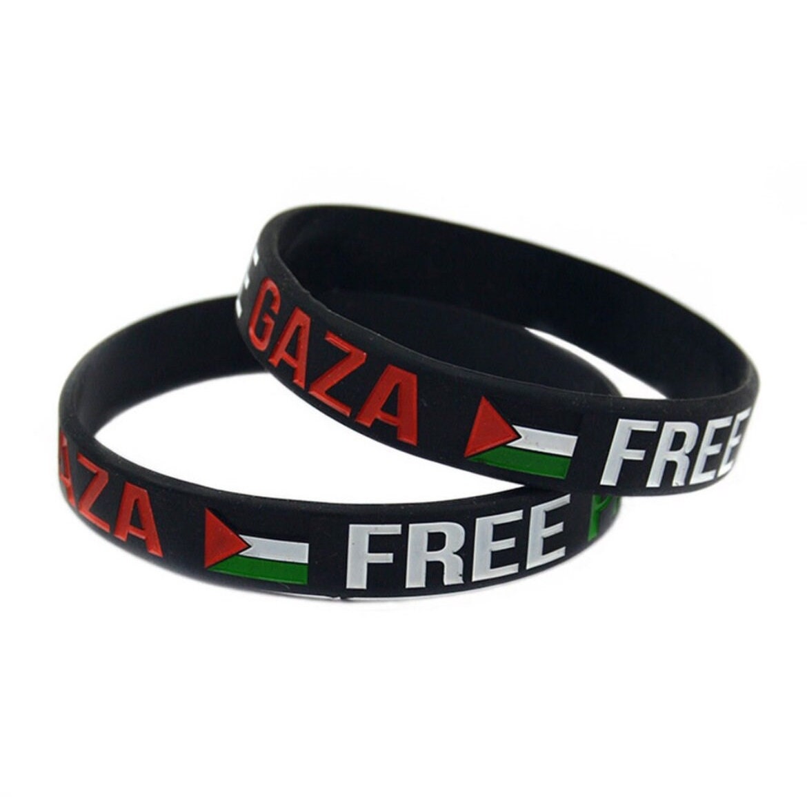 Free Palestine Glow in the Dark Silicone Wristband Bracelet  - Buy One Get One FREE - All Profits Go to Charity