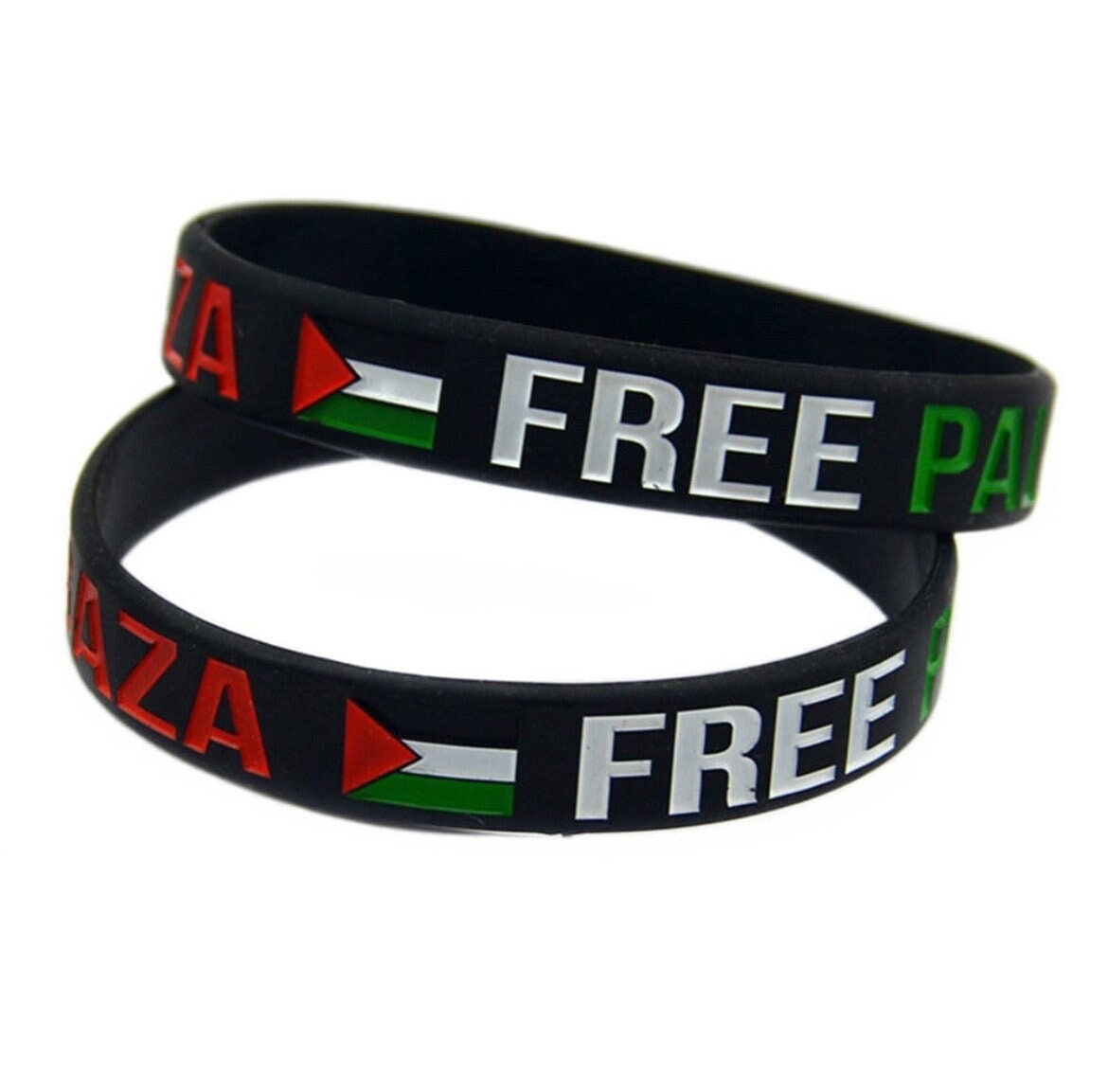 Free Palestine Glow in the Dark Silicone Wristband Bracelet  - Buy One Get One FREE - All Profits Go to Charity